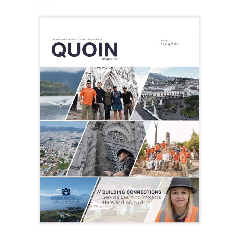 cover of Quoin Magazine Spring 2018
