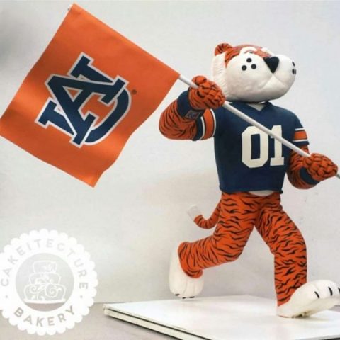 An Aubie the Tiger Cake