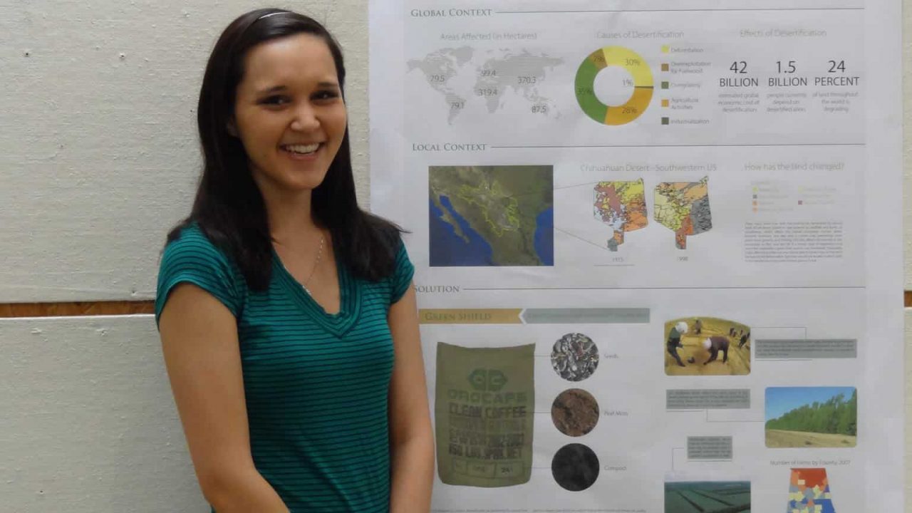 Environmental Design Student wins First Place in Research Week Poster Competition