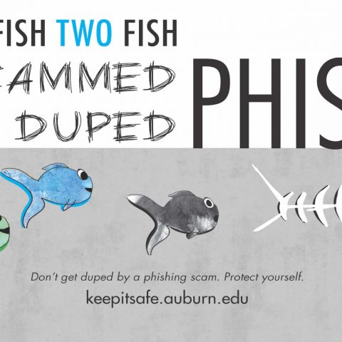 Morgan’s Image I Class Produced Graphics for AU Cyber Security Awareness Campaign