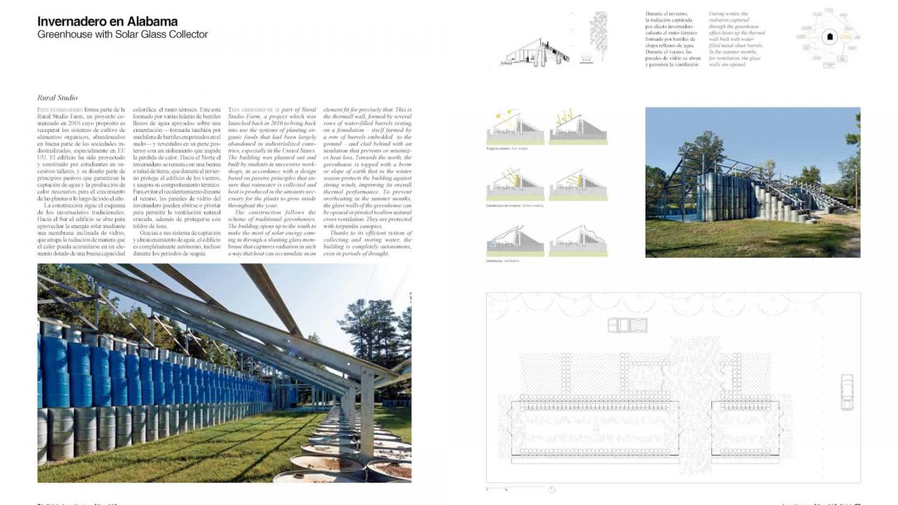Rural Studio Greenhouse Featured in ArquitecturaViva