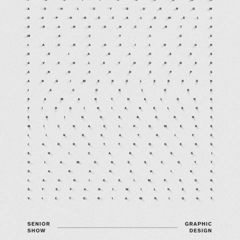 Graphic Design Seniors Exhibit Final Projects
