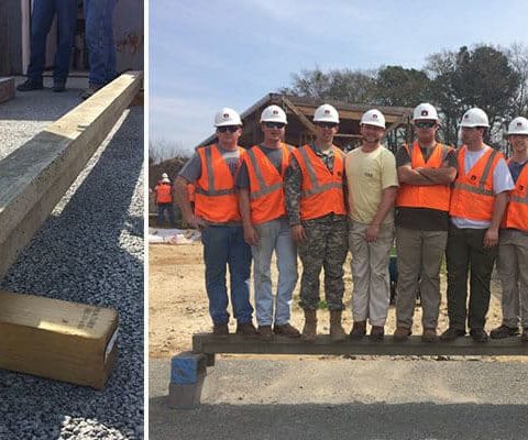 Building Science Students Compete in Concrete Beam Competition