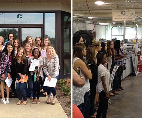 Graphic Design Students Tour Craftmaster Printing