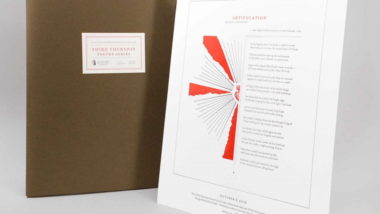Poetry Broadsides Series wins UCDA Award of Excellence