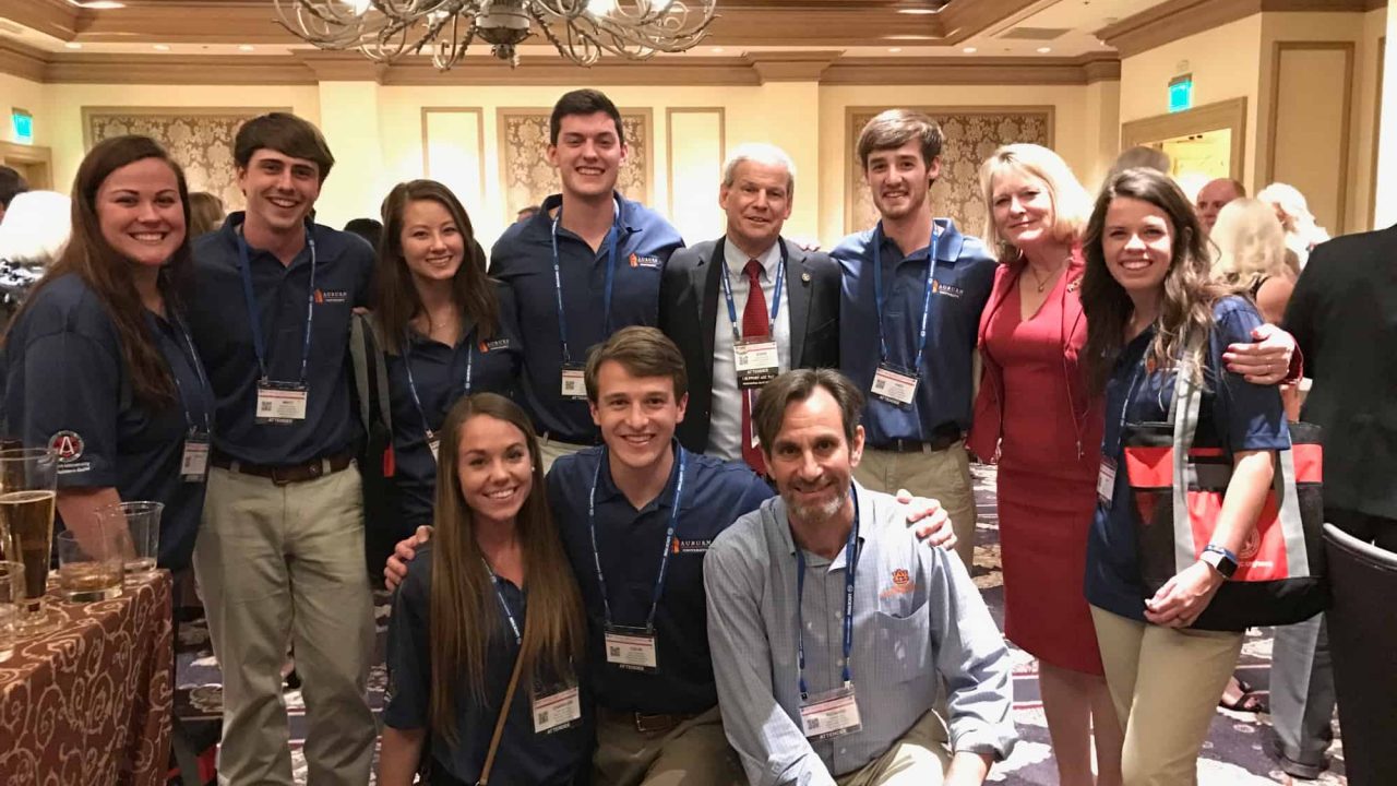 Construction students at AGC competition and conference