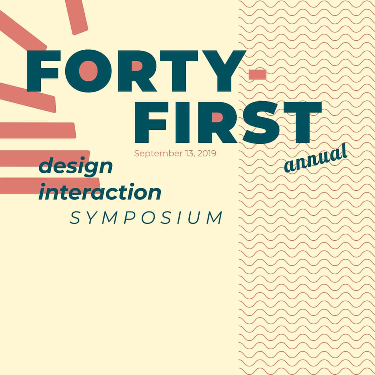41st annual Design Interaction - 2019