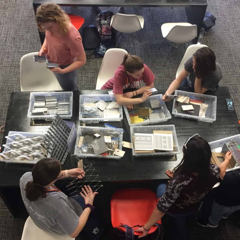 High School students working on a project at Building Science Summer Camp