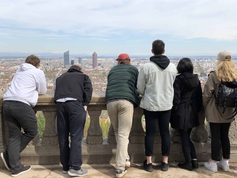 Students visiting Lyon