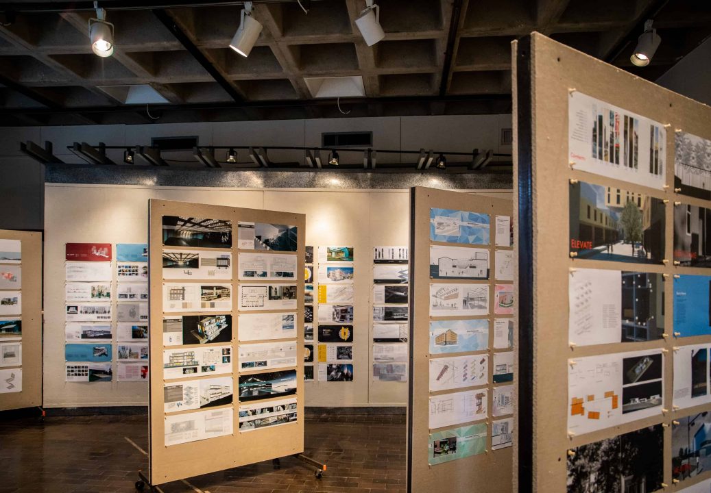 Advanced Portfolio Design Exhibit in Gallery