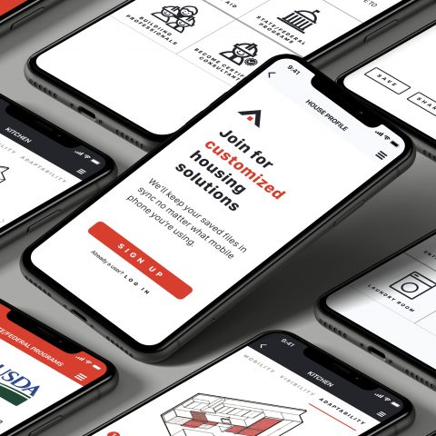 HUD ADAPT app interface design by Justin Miller and team