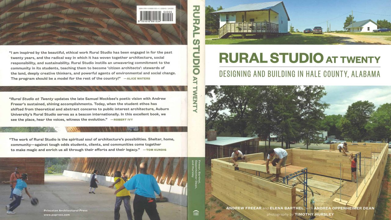 Rural Studio at Twenty book cover