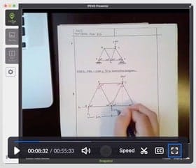 Professor Simons demonstrates how to solve load equations in online clss