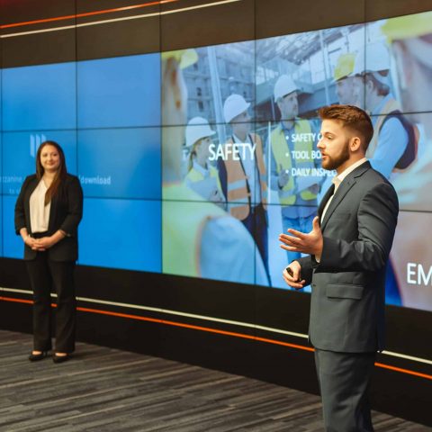 Students presenting