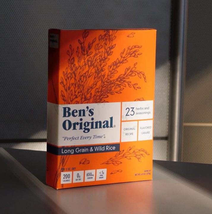 Uncle Ben's packaging redesign by Graphic Design student Grace Gordon