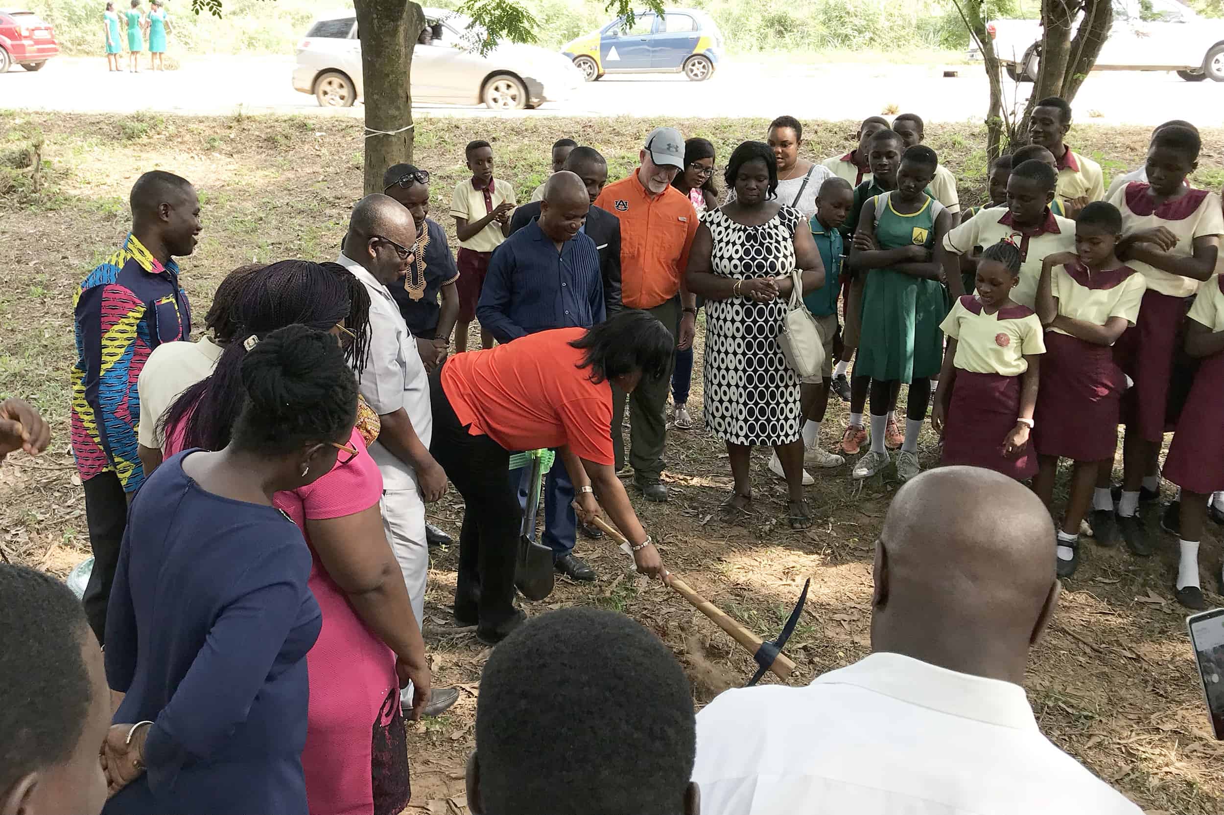 Groundbreaking ceremony for park