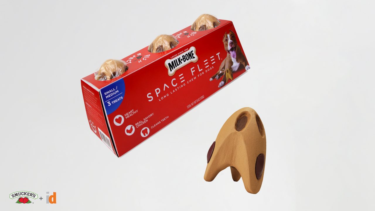 Derek Tucker's "Space Fleet" Dog Treat Package Design