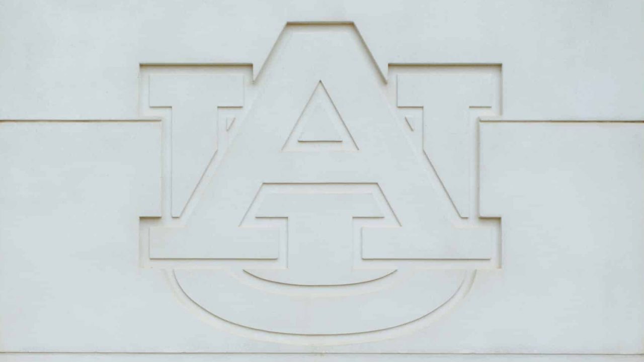 auburn logo stencil