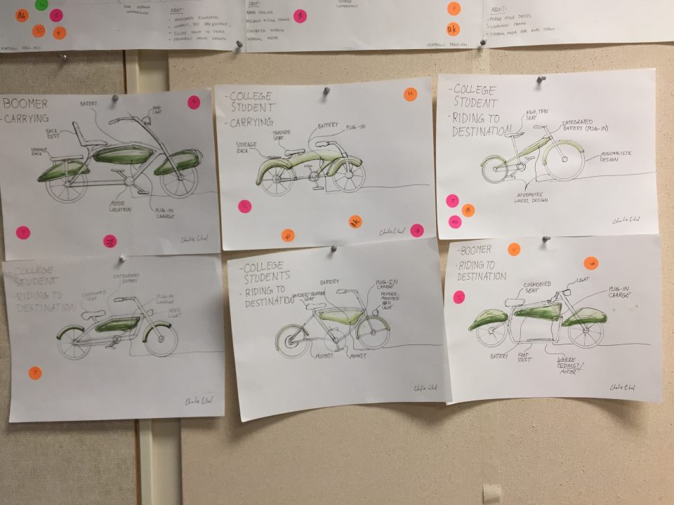 e-bike design sketches