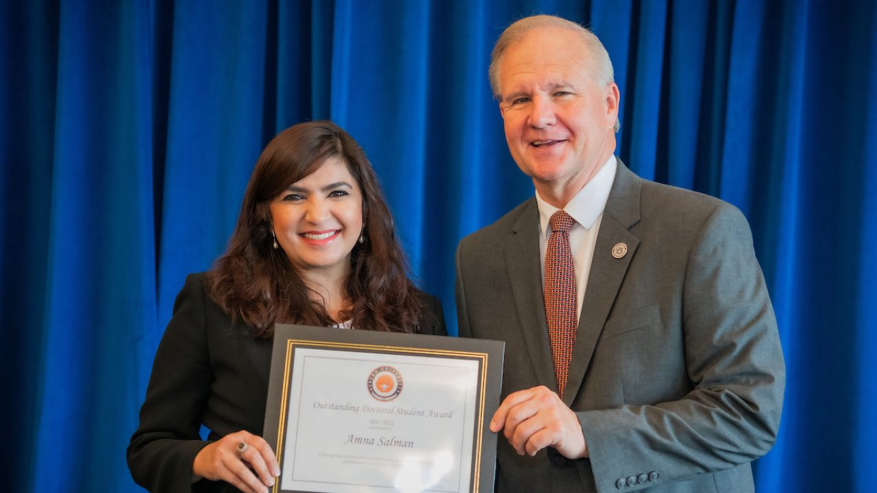 Amna Salman, Outstanding Doctoral Student 2022
