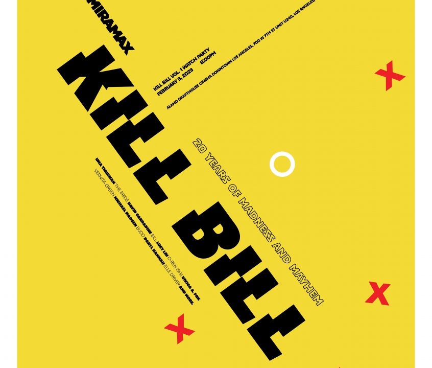 Kill Bill Poster Design by Camilla Richardson