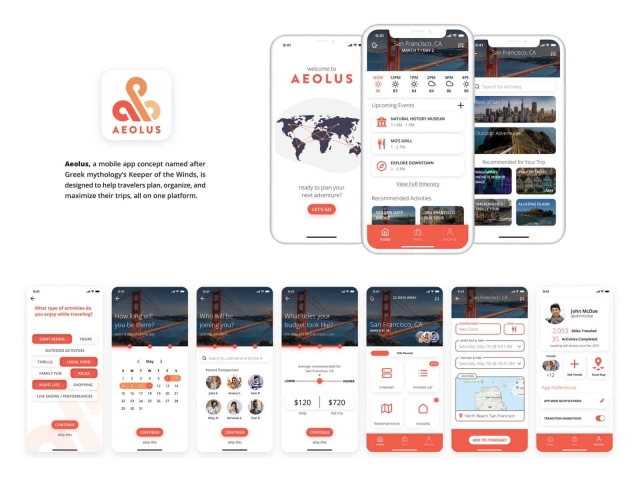 AEOLUS App Design by Jake Martin, Bailey Matthews, and Gurden Smith