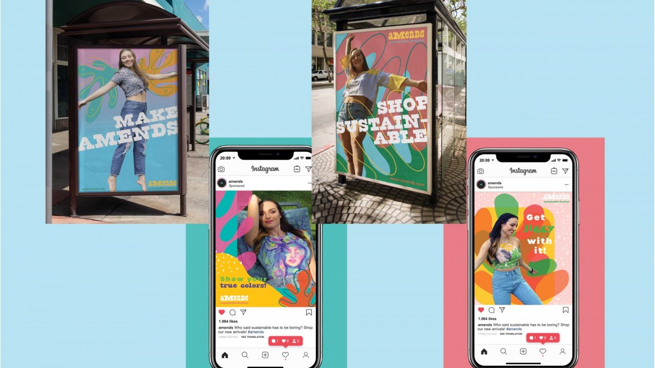aMends Outdoor and Instagram Ads