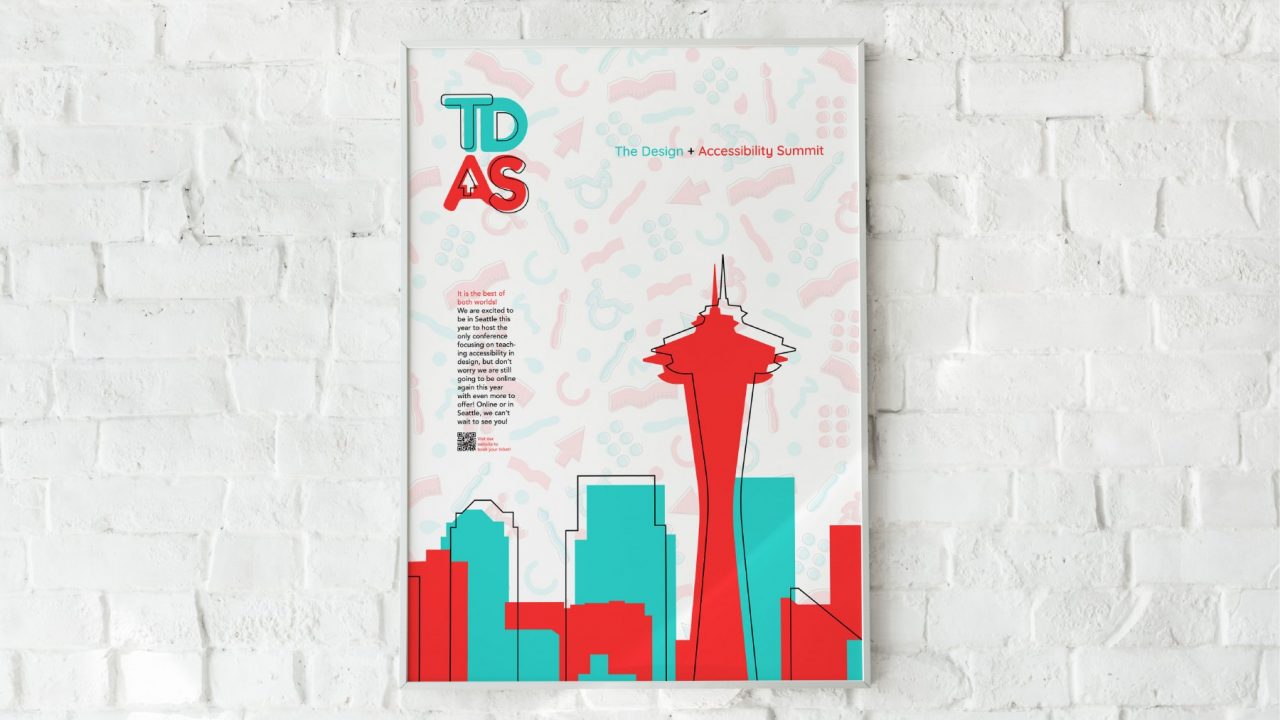 The Design + Accessibility Summit Poster by Samantha Osburn
