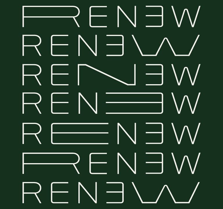 Renew Exhibition Identity by Lane Mullins