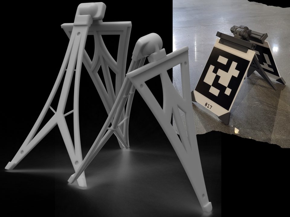 Prototypes of a scanning target system were developed to improve the capability and productivity of Reality Capture equipment, including LiDAR scanners and 3D cameras.