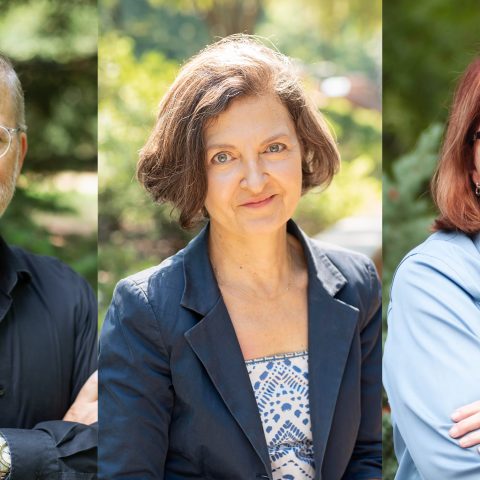 APLA Endowed Professors David Hinson, Carla Keyvanian, and Charlene LeBleu
