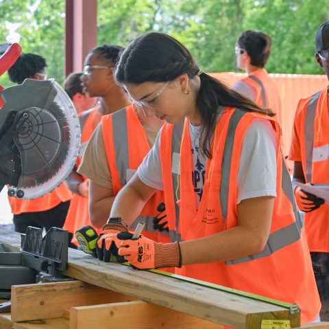 Camper at the 2023 Design and Construction Discovery Camp