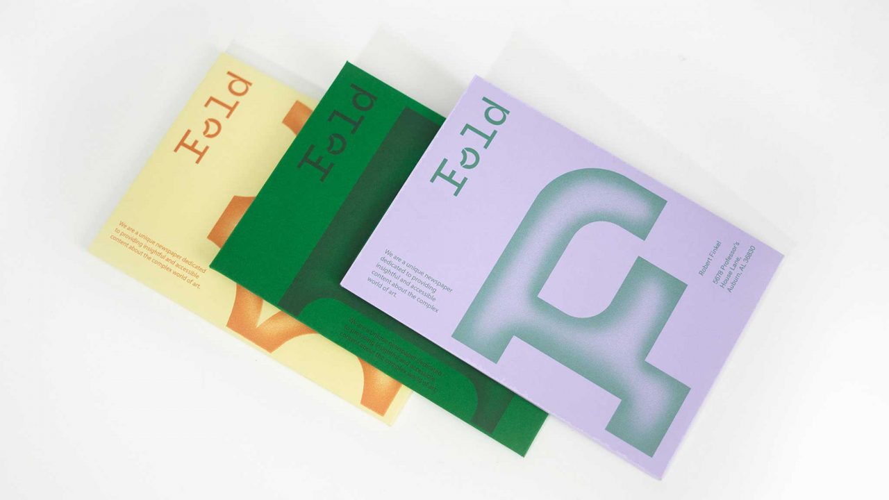 Fold Newspaper Mailers with Custom Type by Brielle Stein