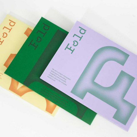 Fold Newspaper Mailers with Custom Type by Brielle Stein