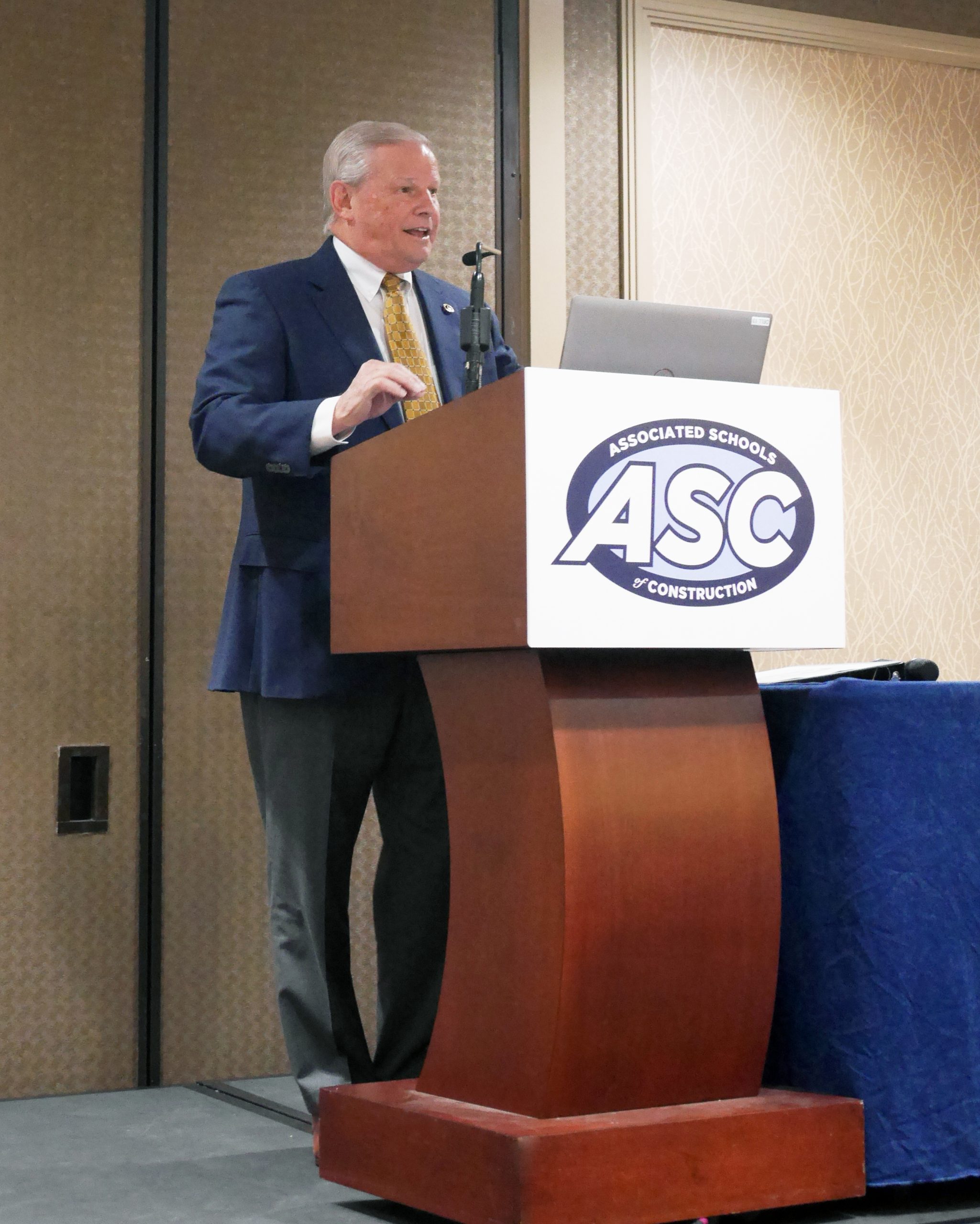 Eddie Stewart delivers keynote address at 60th annual Associated Schools of Construction Conference on April 4, 2024