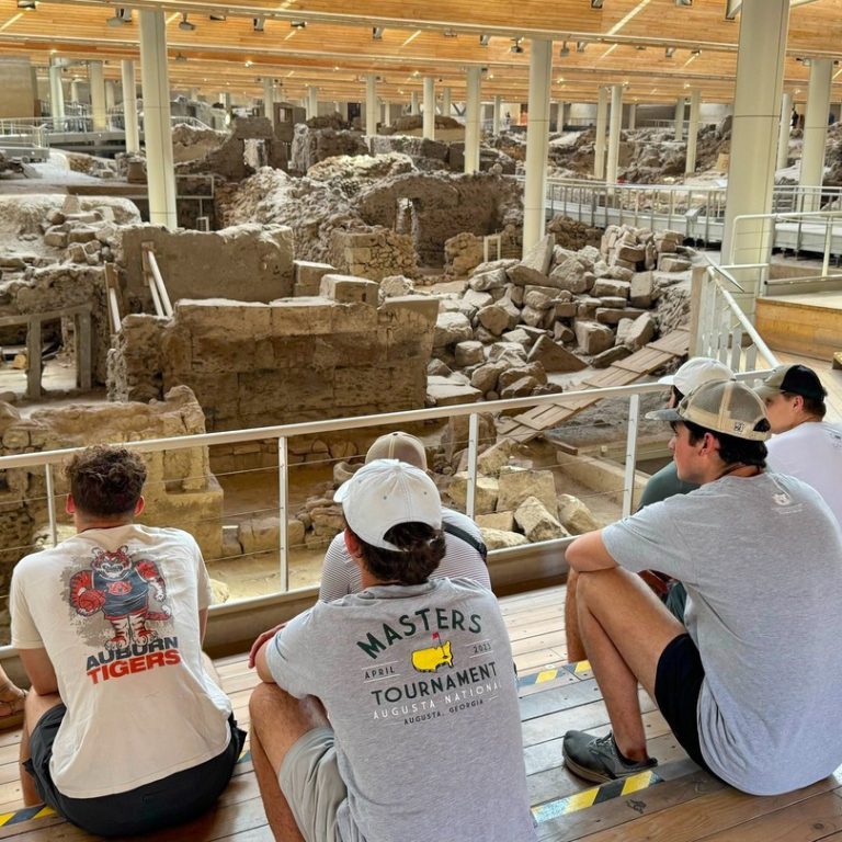 A visit to Santorini offered the opportunity to learn about prehistoric construction methods.