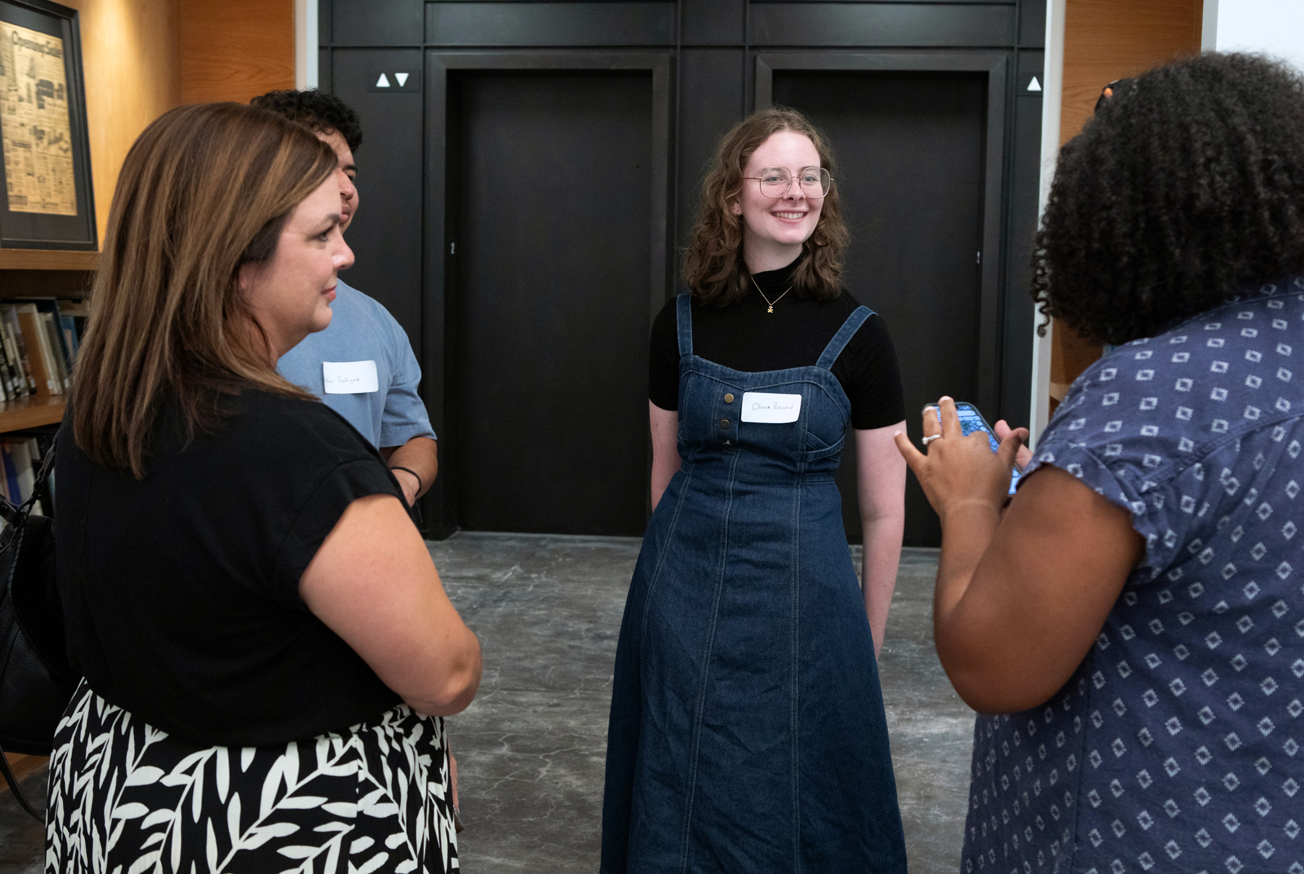 Students and alumni at the Urban Studio Welcome Back Breakfast