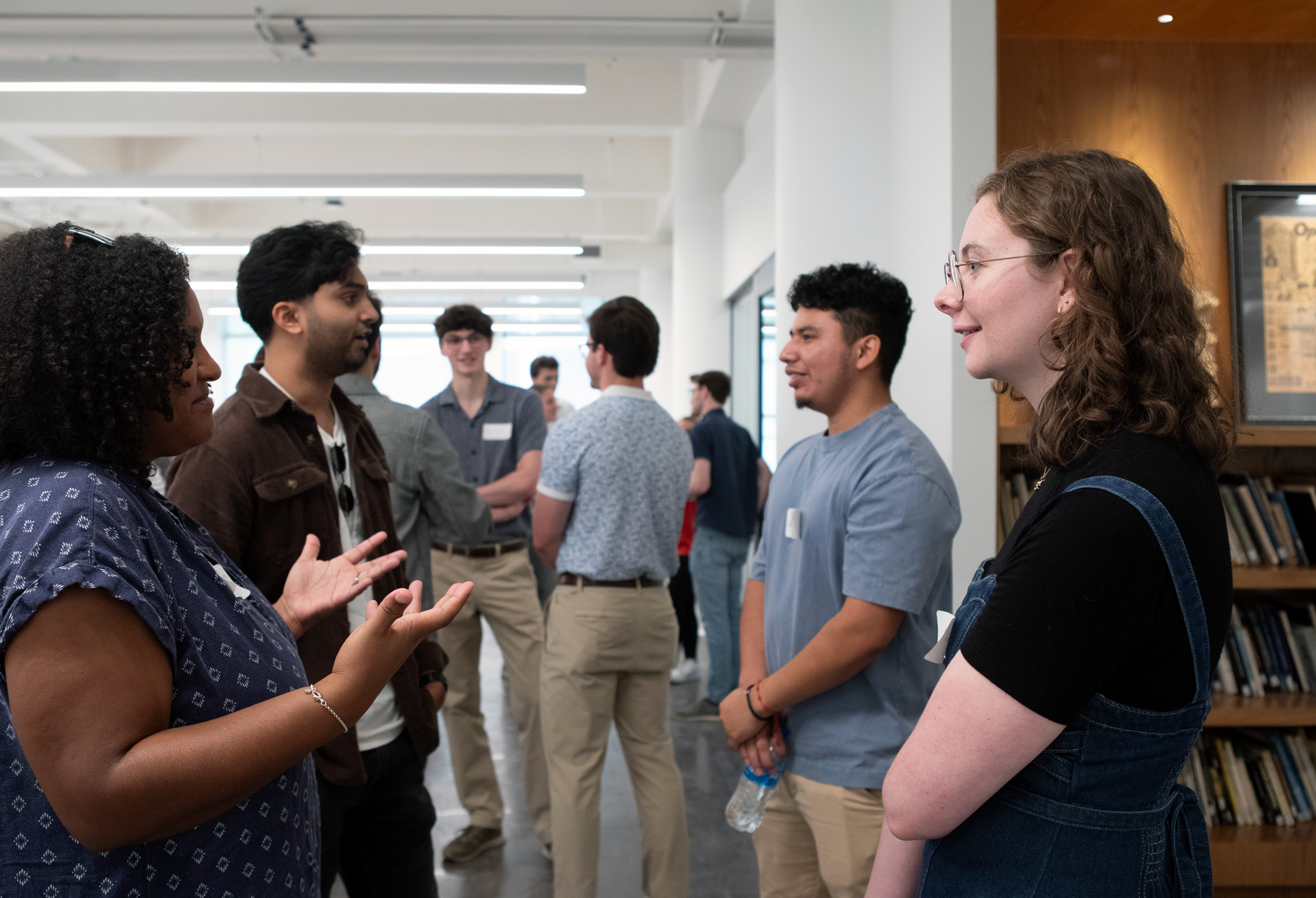 Students and alumni at the Urban Studio Welcome Back Breakfast