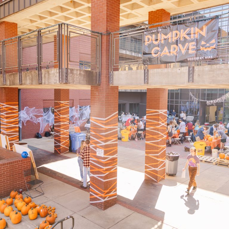 AIAS hosts its annual Pumpkin Carve event that gives students a chance to show off their design skills carving pumpkins. 