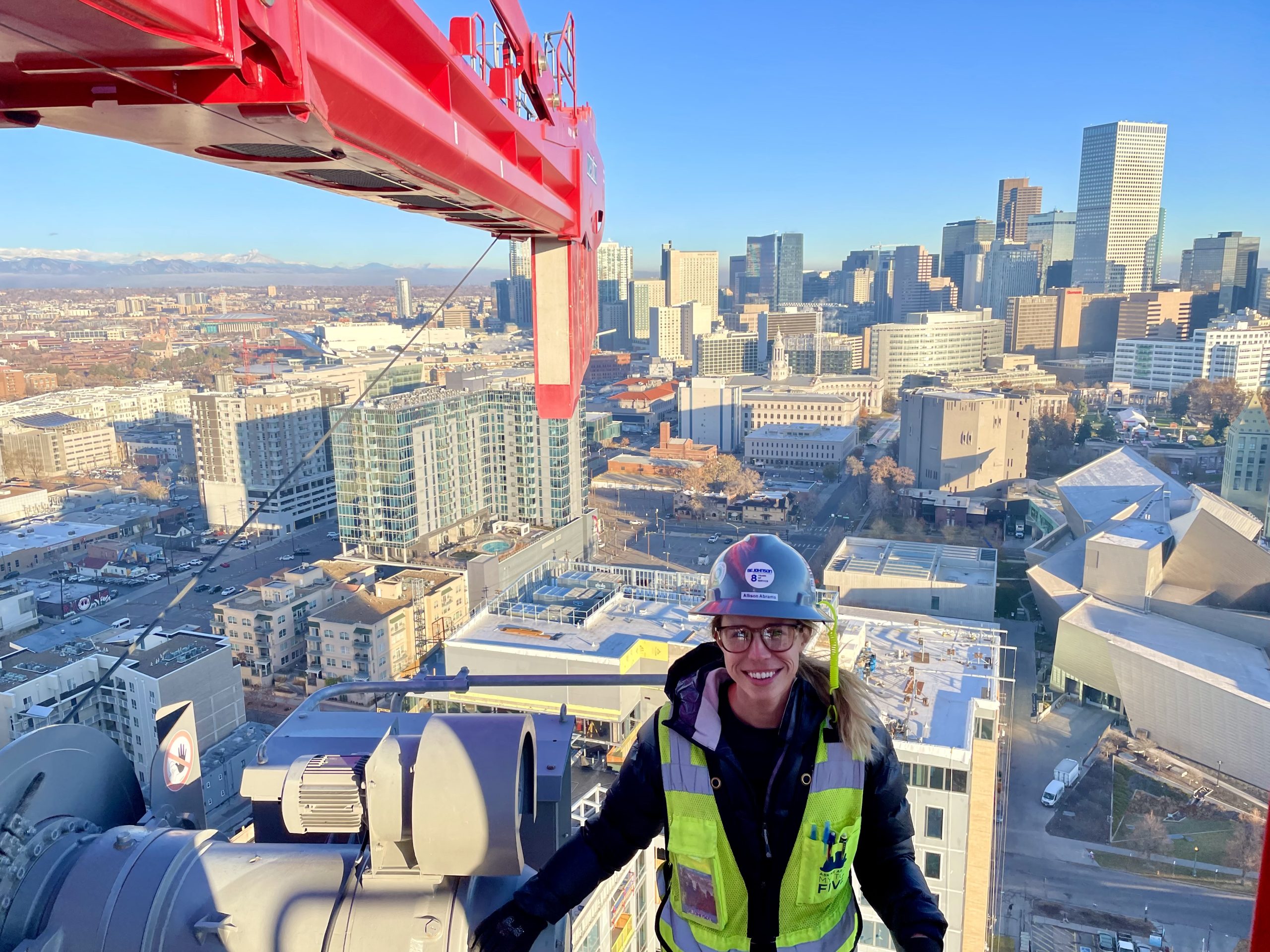 Allison Abrams at a job site in Denver, CO