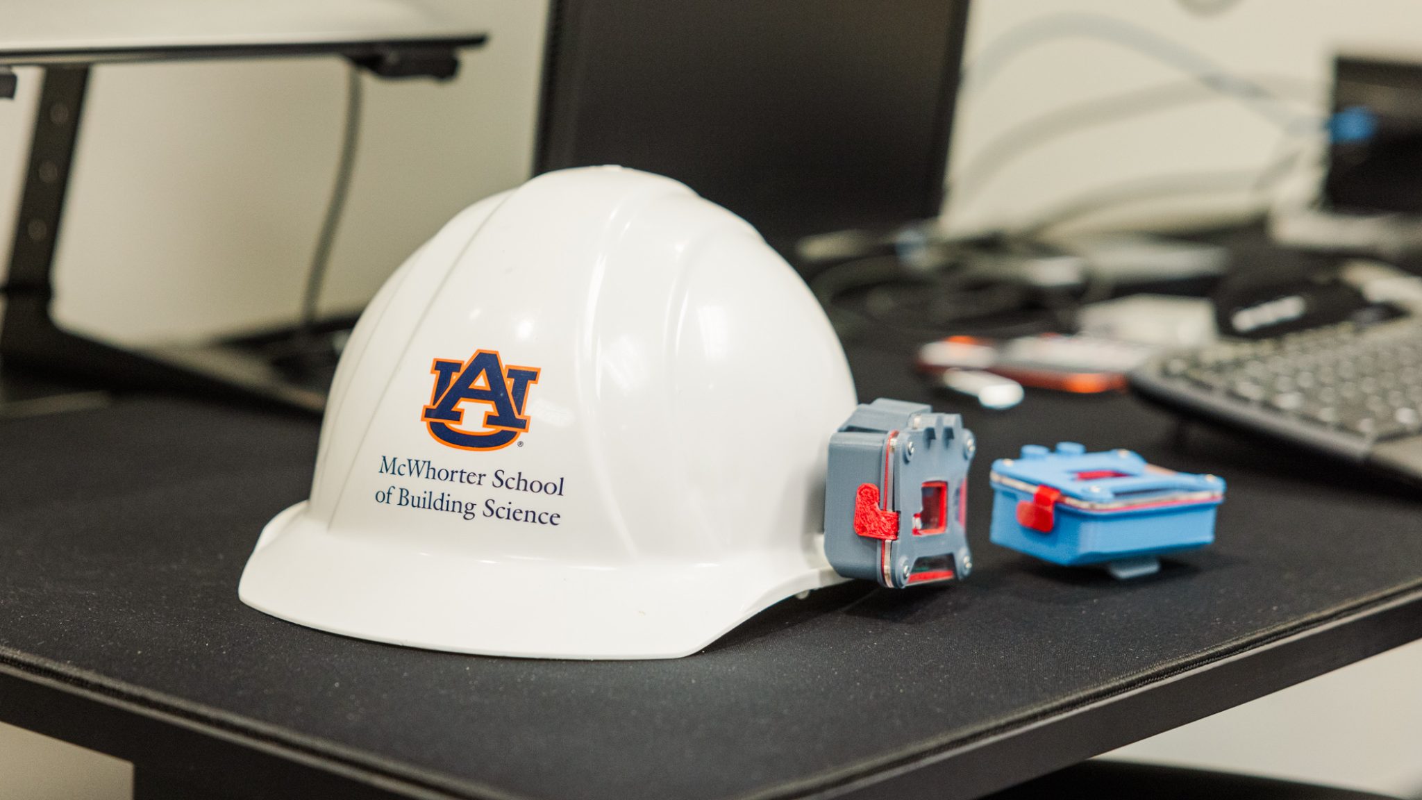 COTVIS attached to a hard hat