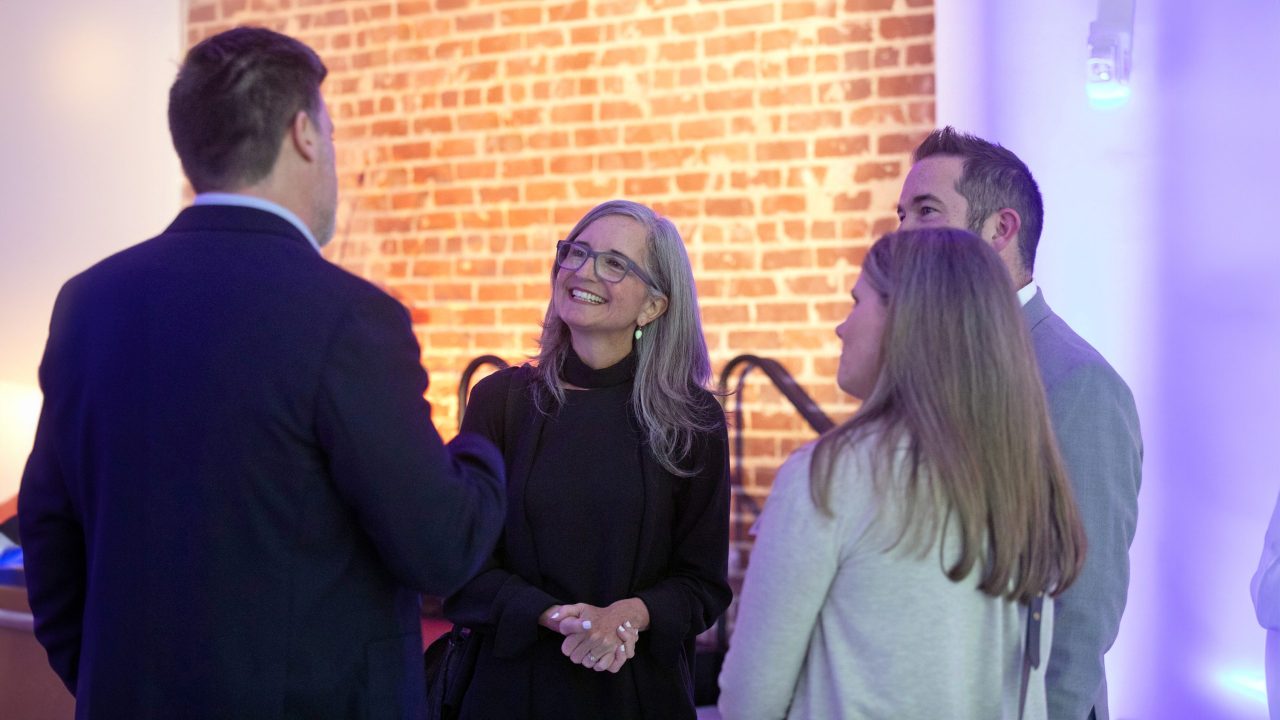CADC Dean Dawn Finley at the Urban Studio Open House 2024