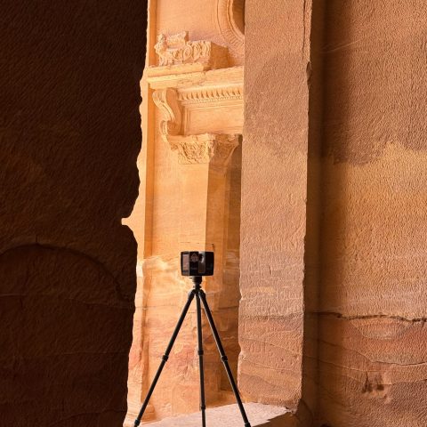 Alathemneh documented both exterior and interior spaces in Petra.