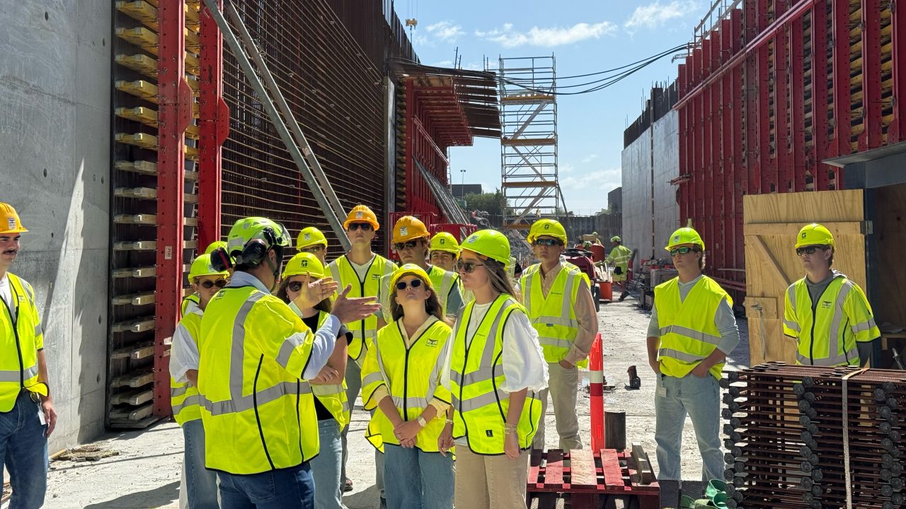 The group learned about contemporary construction in Europe with tours of sites like the Nordhavn Tunnel in Copenhagen, Denmark.