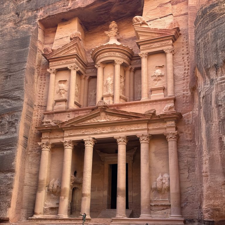 The ancient city of Petra was established in the fourth century BC by an Arab Bedouin tribe called the Nabateans.