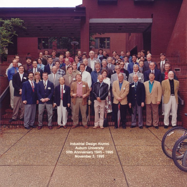 Alumni gathered in 1995 to celebrate the Department of Industrial Design’s 50th anniversary.