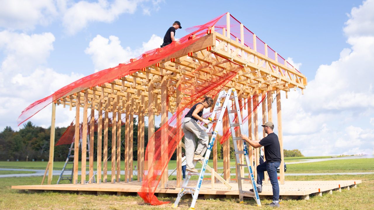 Curtain Call was constructed over four days with a small crew. | Photo by Breyden Anderson