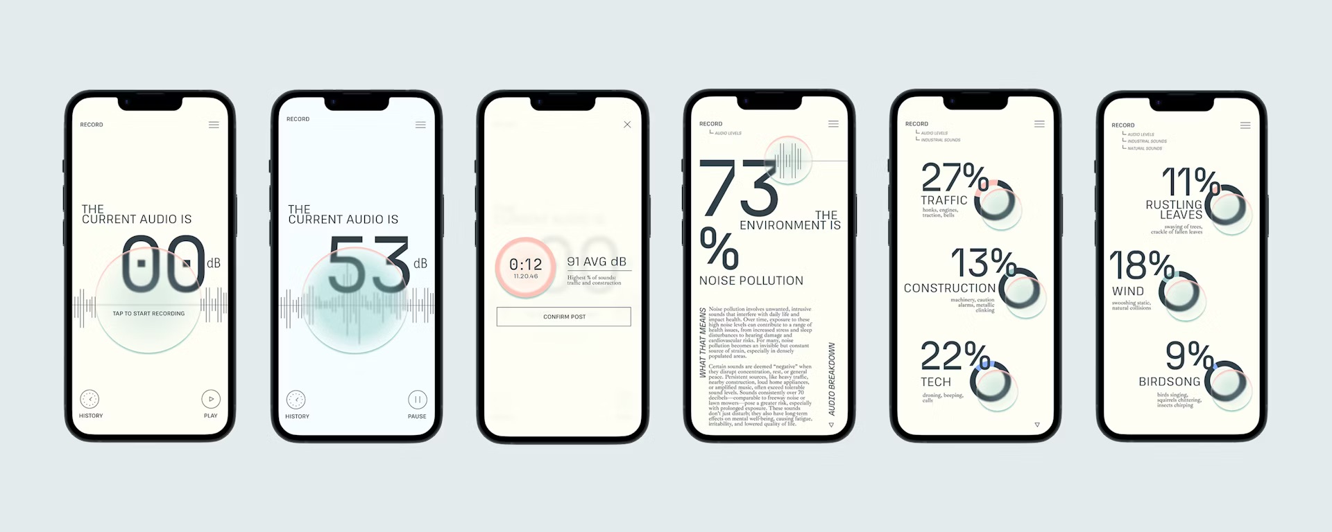 DeSimone's app Haven tracks and identifies sources of noise pollution in the user's area.