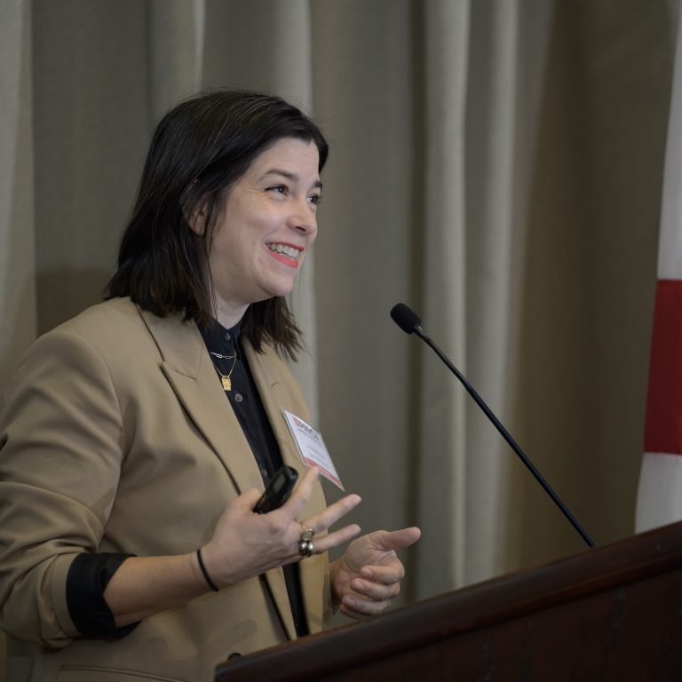 Loper gave a lecture about affordable housing options around the U.S. at the Public Affairs Research Council Forum in 2024. | Image by PARC