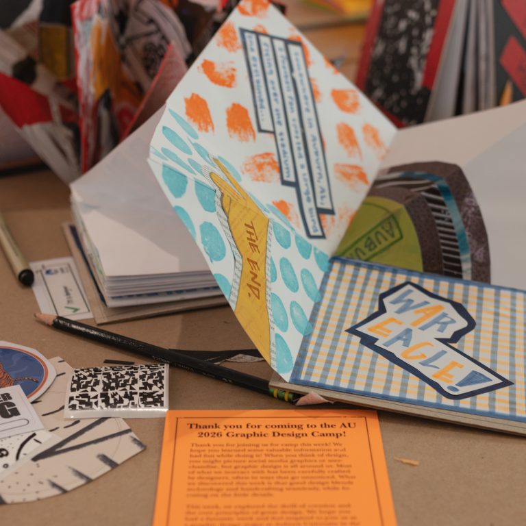 GDES campers took an analog-first approach to typography, image-making, posters, pattern and narrative in book design.